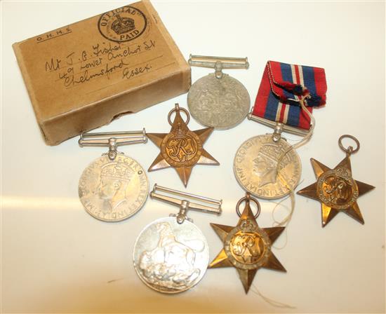 10 WWII medals